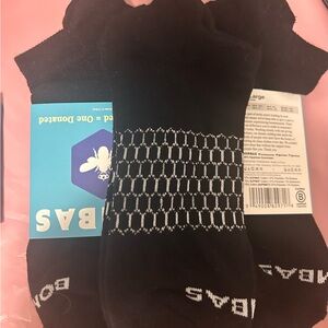 Bombas Black Patterned Socks